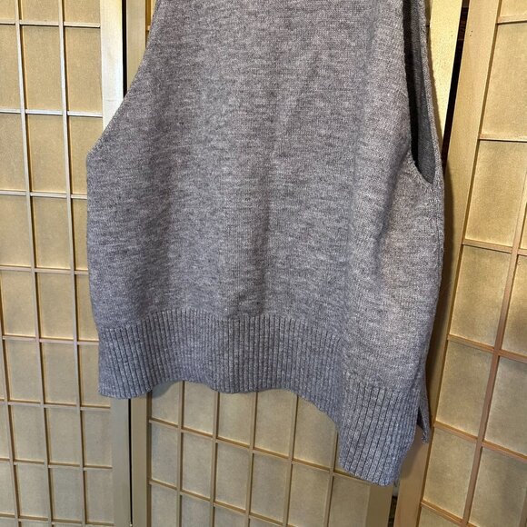 Anthropologie oversized pullover sweater vest in classic gray - One Size - New - Picture 9 of 9